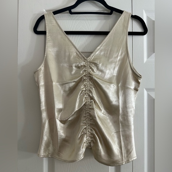 H&M tank top outgoing top gold size Small - Picture 2 of 4